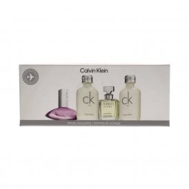 1113 CK Ladies 4pc Miniature Gift Set2 x 10ml CK One Edt, 4ml Euphoria Edt, 5ml Eternity Edt