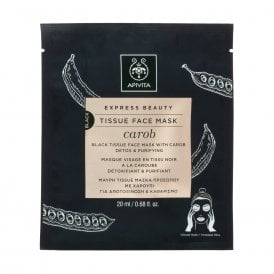 APIVITA Express Beauty Black Tissue Face Mask With Carob Detox & Purifying 15ml
