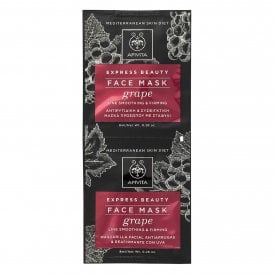APIVITA Express Beauty Line Smoothing & Firming Face Mask With Grape 2X8ml