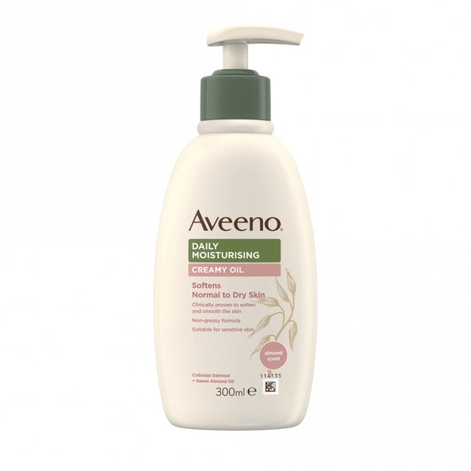 Aveeno Daily Moisturising Creamy Oil With Sweet Almond 300ml Pump