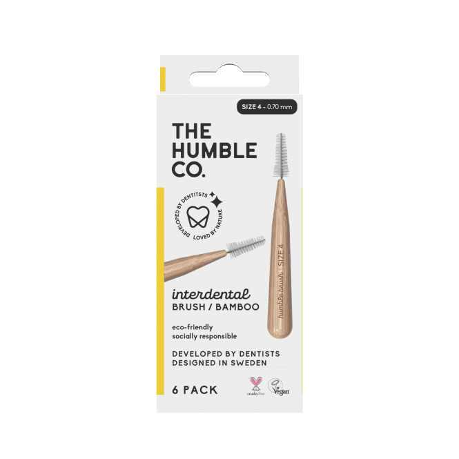 Bamboo Interdental Brush 6-pack - Size 4
