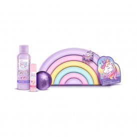Baylis & Harding Beauticology Cosmic Unicorn Pop Beauty Pencil Case Gift Set60ml Unicorn Candy Shower Creme, 45g Unicorn Candy Bath Bomb, 5g Strawberry Candy Lip Balm