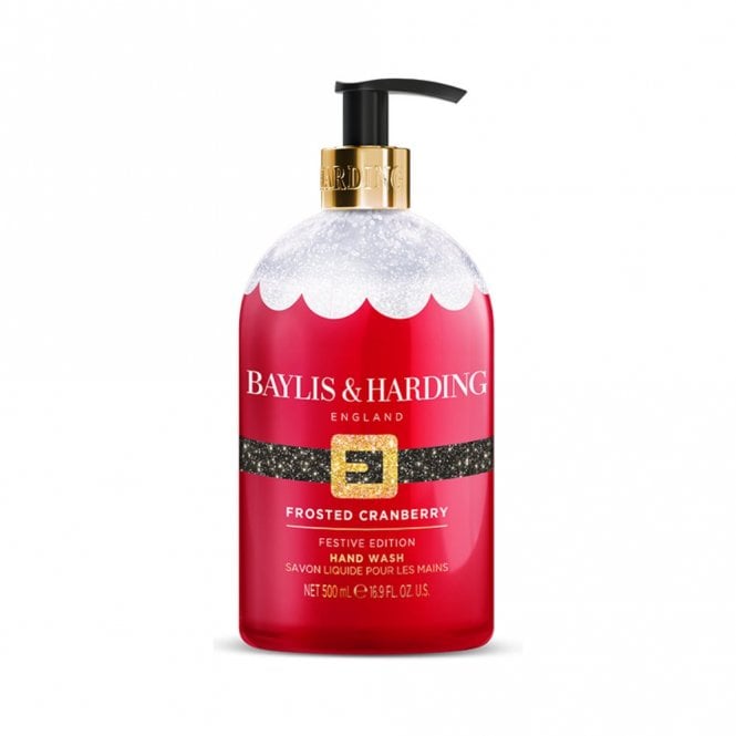 Baylis & Harding Festive Hand Washes 500ml500ml Santa Frosted Cranberry Hand Wash, 500ml Snowman Vanilla Frosting Hand Wash