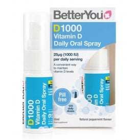 Better You DLUX1000 Daily Oral D3 Spray 15ml