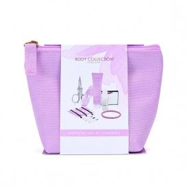 Body Collection Emergency KitMini Cosmetic Bag, 18g Multi Purpose Balm, 4ml Clear Nail Varnish, Mirror, 6 x Bobby Pins, Nail File, Folding Scissors, 3 x Safety Pins, Hair Bobble