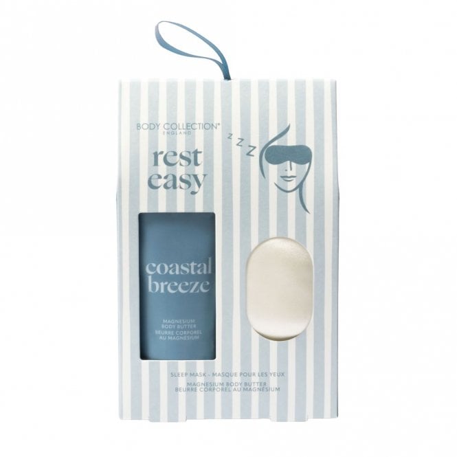 Body Collection Rest Easy Gift Set90ml Magnesium Body Butter, Satin Sleep Mask