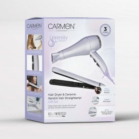 Carmen Serenity Hairdryer & Straightener Gift Set