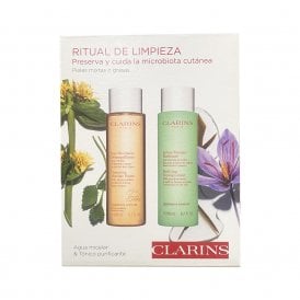 Clarins Cleansing Rituals Duo For Combination/Oily Skin200ml Cleansing Micellar Water, 200ml Purifying Toning Lotion