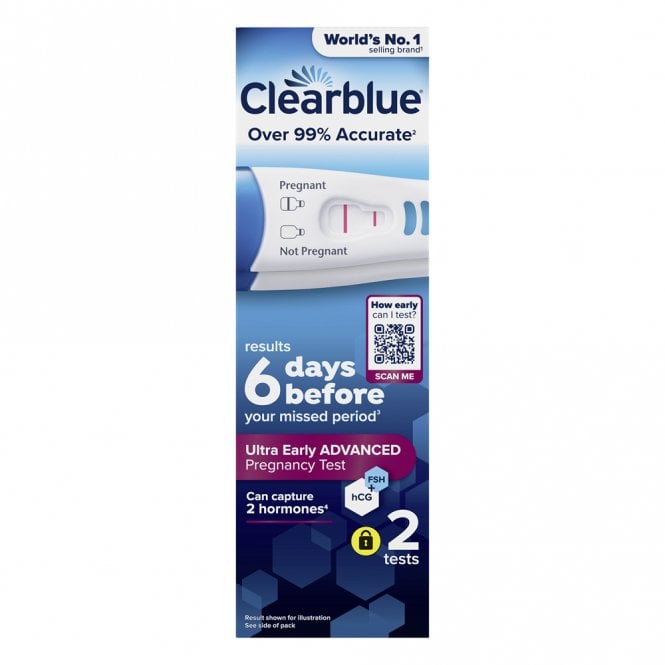 Clearblue Ultra Early Advanced Detection Pregnancy Test - 2 Test