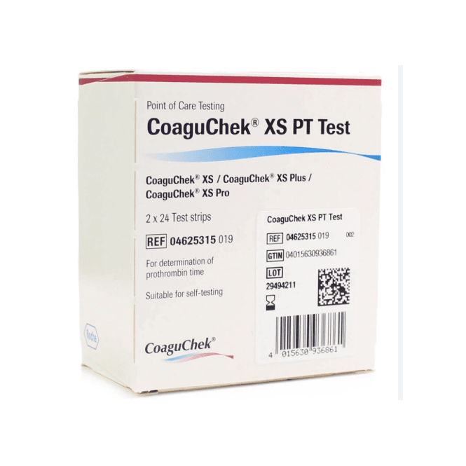 COAGUCHEK XS PT TEST STRIPS 48