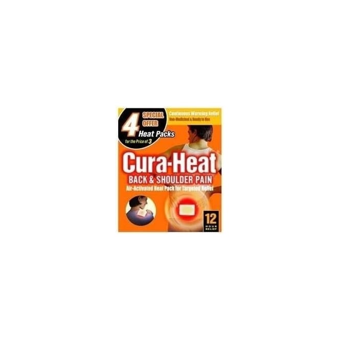 Cura-Heat Back & Shoulder Pain 4 For 3