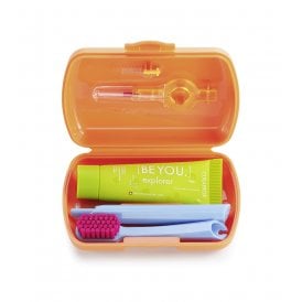 Curaprox Be You Travel Kit Assorted Colours Contains 5460 Toothbrush, CPS Handy, Be You Travel Toothpaste 10ml, Travel Case