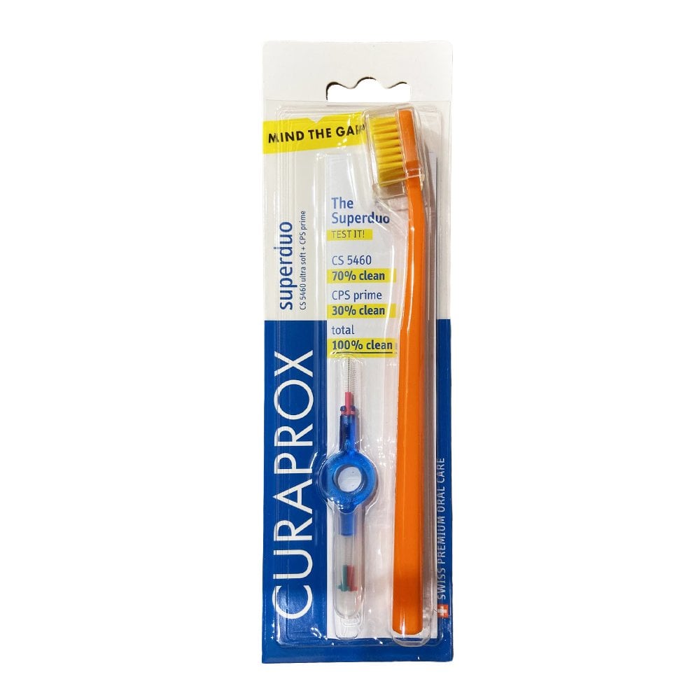 Curaprox Superduo 5460 Sensitive Soft ToothbrushWith CPS Prime ...
