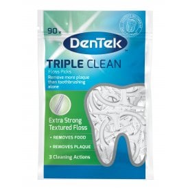 Dentek Triple Clean Flossers Mint (90 Pack)