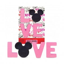 Disney Minnie Mickey Totally Devoted LOVE Bath Fizzers 4 x 60g Raspberry & Honeydew Bath Fizzers