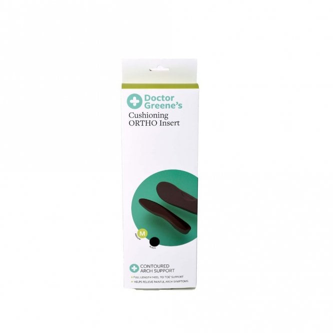 Doctor Greene's Cushioning Ortho Insert Medium Black UK 7-8.5