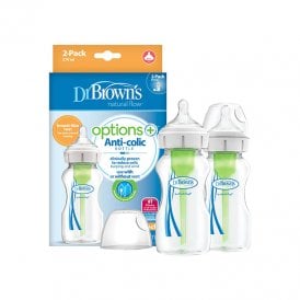 Dr Brown's Options+ Anti Colic 2pk Bottle Wide Neck 270ml