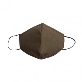 Easy Diamond Reusable Mask Brown Linen Large