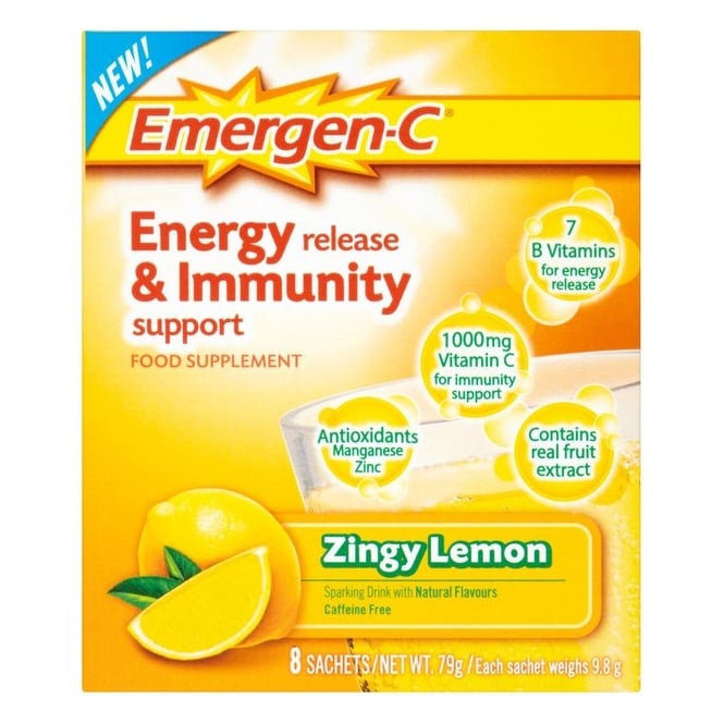 Emergen C Super Lemon 8 Pack (expiry 30/06/25)