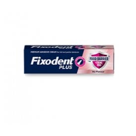 Fixodent Plus Food Barrier Flavour Free 40g