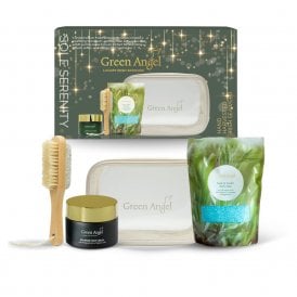 Green Angel Sole Serenity Gift Set50ml Foot Cream, 250g Bath Salts, Pumice Stone, Bag