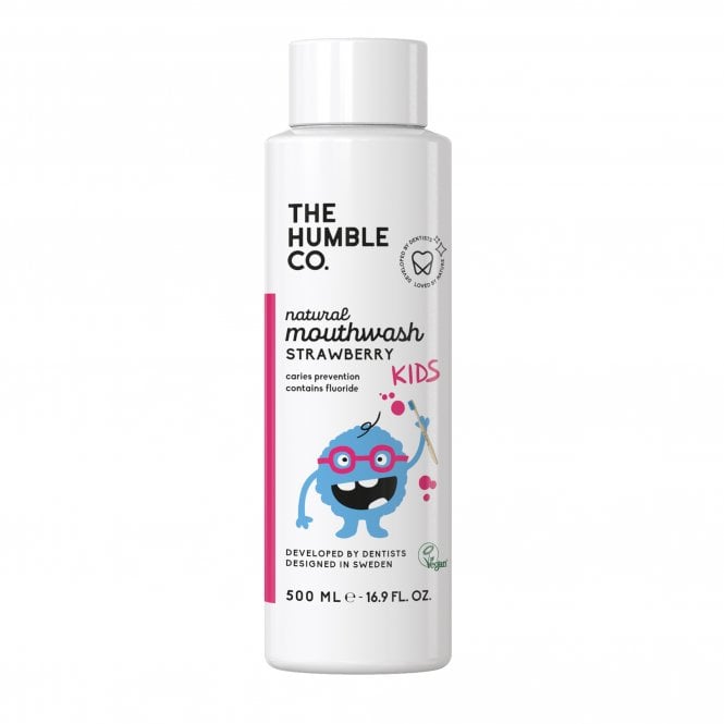 Humble Natural Mouthwash 500ml - Kids Strawberry