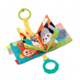 Infantino Link & Squeak Crinkle Book 0 Months+