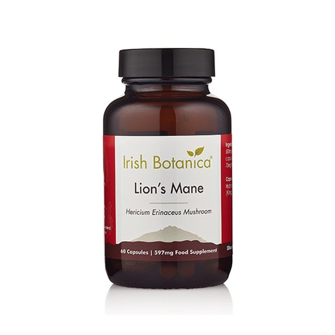 Irish Botanica Organic Mushroom Lions Mane 500mg 60 Caps