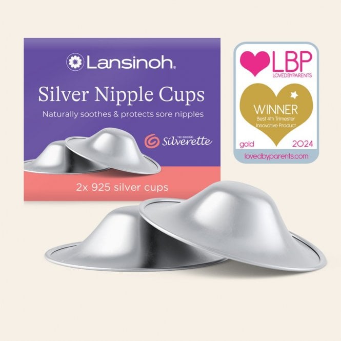 Lansinoh Silver Nipple Cups, 2 Pack