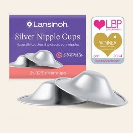 Lansinoh Silver Nipple Cups, 2 Pack