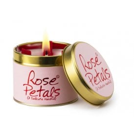 Lily Flame Candle Rose Petals