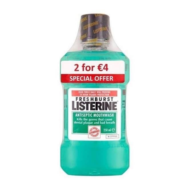 Listerine Freshburst 250ml 2 for €4