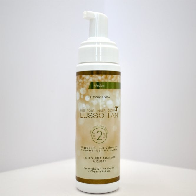 Lusso Tan Medium Tinted Self Tanning Mousse 200ml