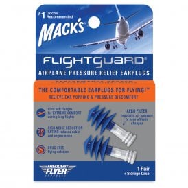 Mack's Flightguard Airplane Pressure Release Earplugs