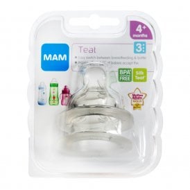 MAM Fast Flow Level 3 Twin Pack Teats 4+ Months