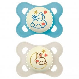 MAM Original Night Twin Pack Soother 2-6 Months