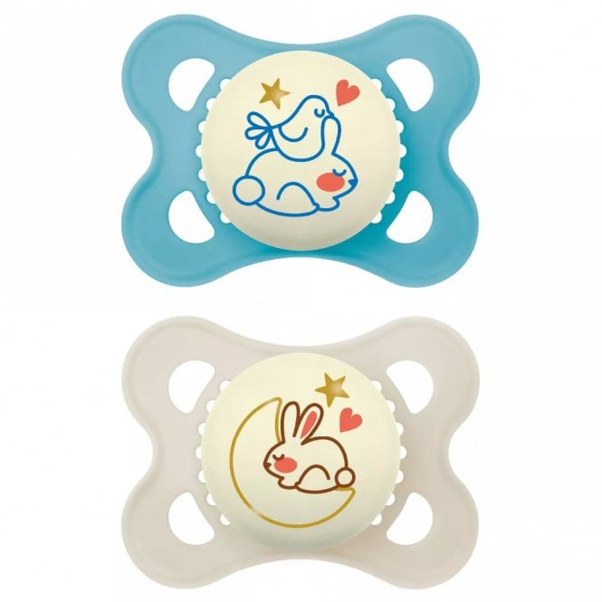 MAM Original Night Twin Pack Soother 2-6 Months