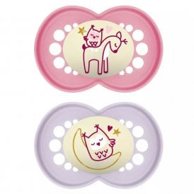 MAM Original Night Twin Pack Soother 6+ Months