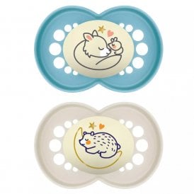 MAM Original Night Twin Pack Soother 16+ Months