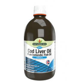 Natures Aid Cod Liver Oil with Vitamins A & D Liquid 500ml