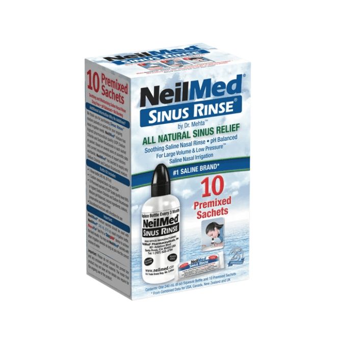 Neilmed Sinus Rinse Starter Kit 10 Sachets