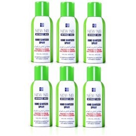 New NB Hand Sanitiser Spray 120ml 6 Pack