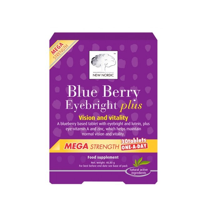 New Nordic Blue Berry Mega Strength 30 Tablets