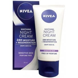 Nivea Soothing Night Cream For Sensitive Skin 50ml