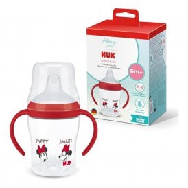 Nuk Perfect Match Disney Minnie Mouse Temperature Control Red Learner Bottle 150ml 6 Months+