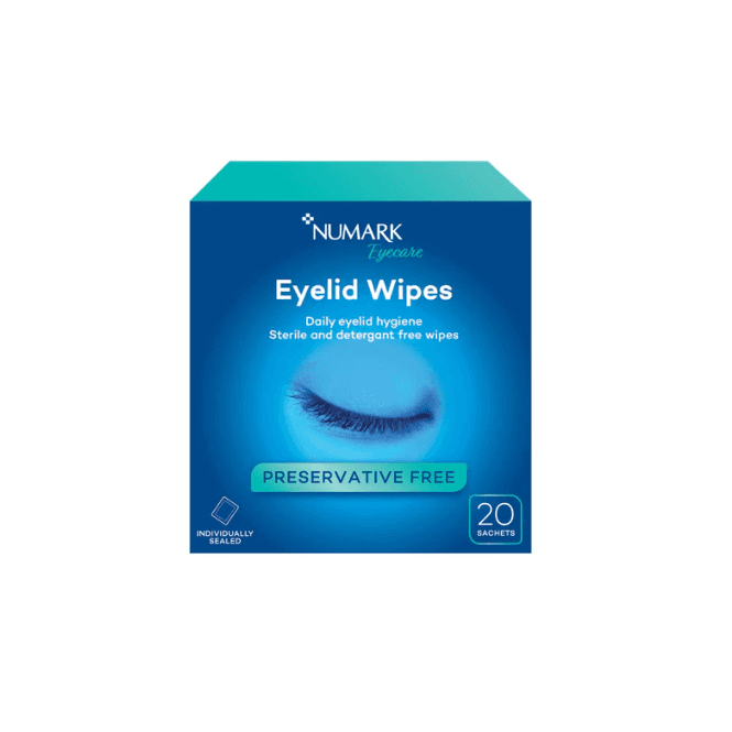 Numark Eyelid Wipes 20