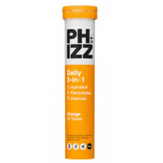 Phizz 3 In 1 Orange Effervescent Tablets 20's