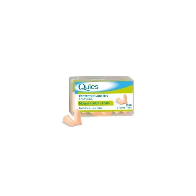 Quies Foam Ear Plugs 3 Pairs
