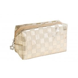 Royal Cosmetics Metallic Gold Make Up Bag