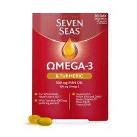 Seven Seas Omega-3 + Turmeric Duo pack 30+30 (Best before 31/07/2026)
